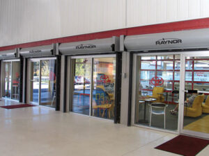 Image of commercial garage doors at business